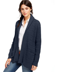 Tommy Hilfiger Cable Knit Open Front Cardigan
