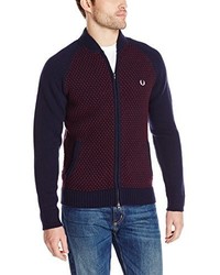 Fred Perry Pique Knit Bomber Cardigan