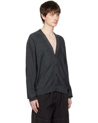Lemaire Gray Twisted Cardigan