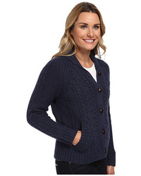 Woolrich Hannah Short Cable Cardigan Sweater