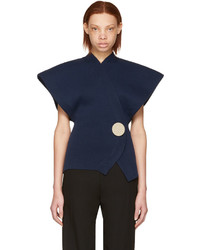 Jacquemus Navy Le Cardigan Knit Sweater