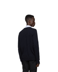 Norse Projects Navy Wool Adam Cardigan