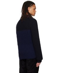 Ps By Paul Smith Navy Zip Cardigan