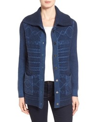 Nordstrom Collection Wool Cashmere Cable Knit Cardigan