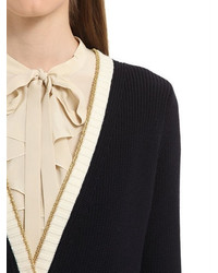 Gucci Oversized Cotton Knit Blend Cardigan