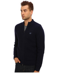 Fred Perry Pique Knit Sports Cardigan