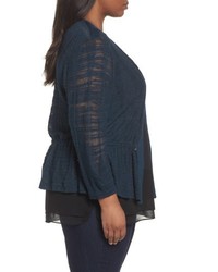 Nic+Zoe Plus Size Cinched Knit Cardigan