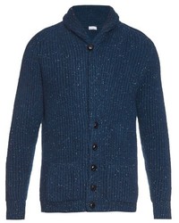Raey Ry Chunky Ribbed Knit Donegal Wool Blend Cardigan