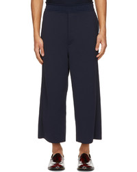 CFCL Navy Milan Rib Wide Trousers