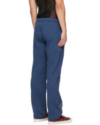 khanh brice nguyen Navy Ripped Trousers