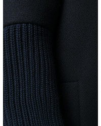 Jil Sander Knitted Detail Midi Coat