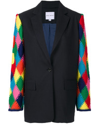 Mira Mikati Knitted Sleeve Blazer