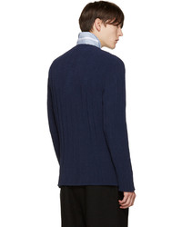 UMIT BENAN Blue Knit Sweater
