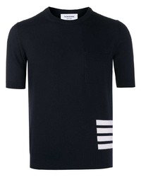 Thom Browne 4 Bar Stripe Knitted T Shirt