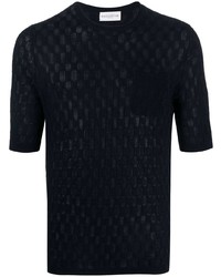 Ballantyne Crochet Knit Short Sleeved T Shirt