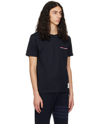 Thom Browne Navy Patch Pocket T Shirt