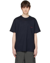 Wooyoungmi Navy Square Label T Shirt