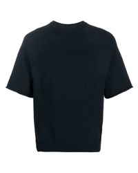 There Was One Stripe Detail Crew Neck Knitted T Shirt