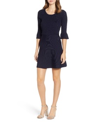 Cupcakes And Cashmere Pointelle Knit Sweater Dress