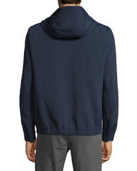 Theory Forged Knit Zip Front Hoodie