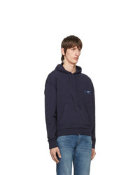 Off-White Navy Knit Arrows Hoodie
