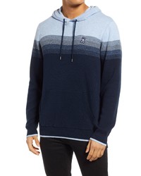 Psycho Bunny Sheldon Ombre Hooded Sweater In Navy At Nordstrom