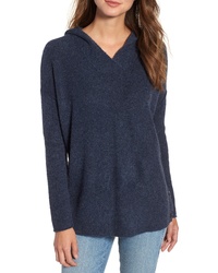 Caslon Side Button Hooded Sweater