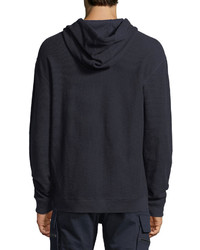 Vince Waffle Knit Cotton Hoodie