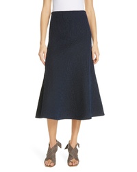 Navy Knit Midi Skirts for Women | Lookastic