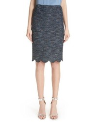 St. John Collection Twinkle Texture Knit Skirt