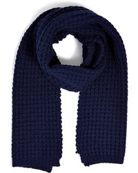 Navy Knit Scarf