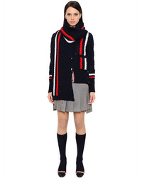 Thom Browne Merino Wool Cable Knit Scarf