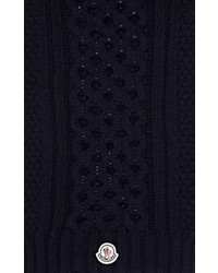 Moncler Mixed Stitch Scarf Blue