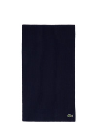 Lacoste Navy Wool Scarf