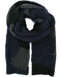 Valentino Camouflage Cable Knit Scarf