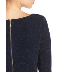 Vince Camuto Ruched Metallic Knit Body Con Dress