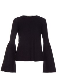 The Row Darcy Bell Sleeve Cashmere Silk Blend Knit Top