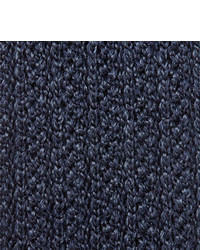 Ermenegildo Zegna 6cm Reversible Mlange Knitted Silk And Wool Blend Tie