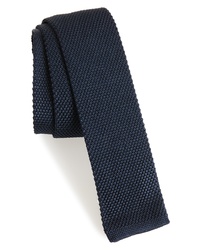 Eleventy Solid Knit Silk Tie