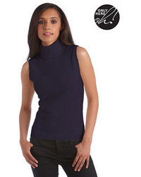 Lord & Taylor Cashmere Sleeveless Turtleneck Sweater