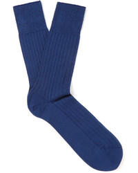 Falke No 2 Ribbed Knit Cashmere Blend Socks