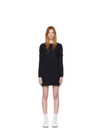 See by Chloe Navy Lace Sweater Dress
