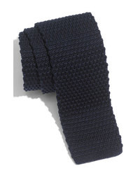 1901 Skinny Knit Tie Navy Regular
