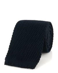 Hugo Boss Tie 5 Cm Skinny Cotton Knit Tie One Size Blue