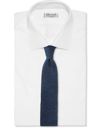 Isaia Knitted Silk And Linen Tie