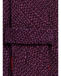 Isaia Knit Print Wool Tie