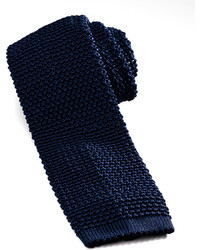 Charvet Knit Silk Tie Marine