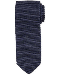 Tom Ford Textured Knit Tie Navy