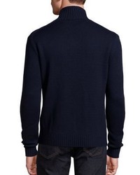 Vilebrequin Active Wool Cable Knit Turtleneck Sweater