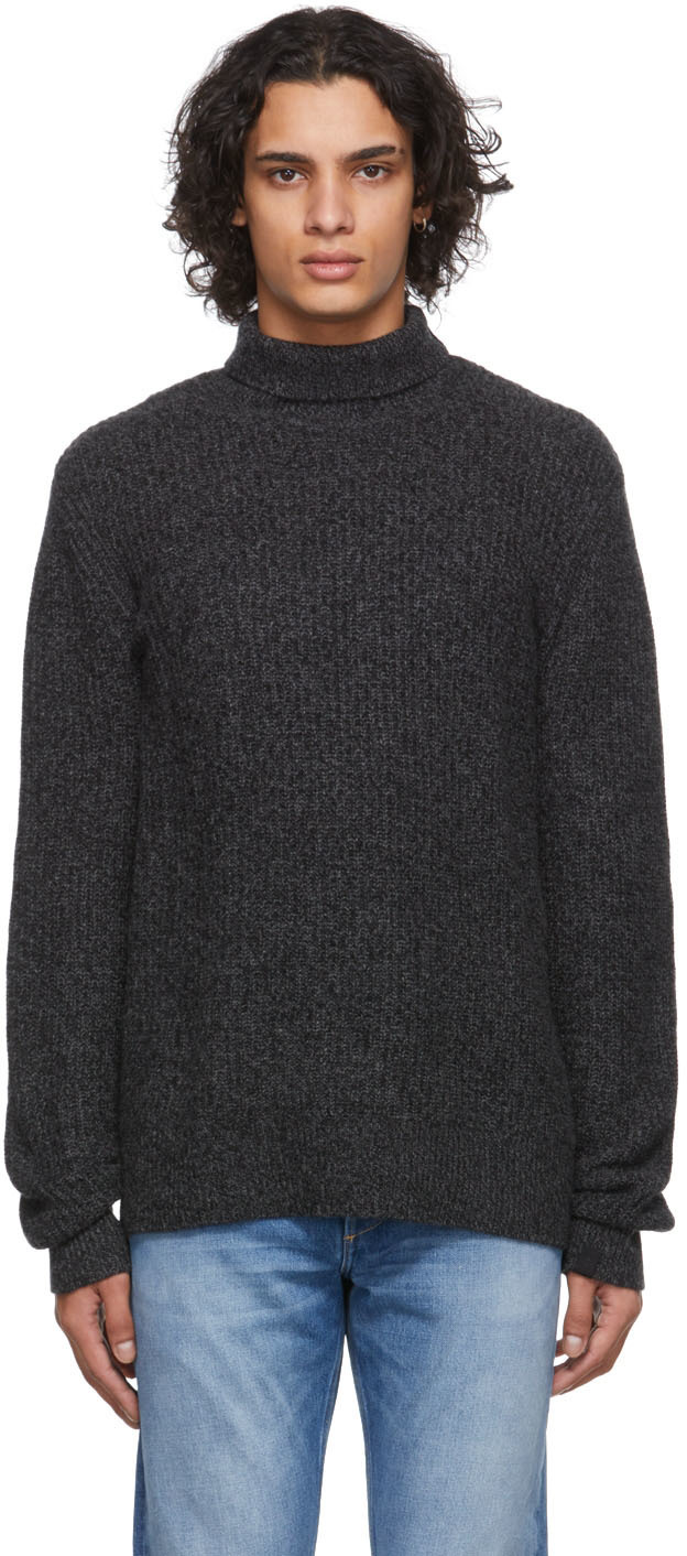 rag & bone Black Pierce Cashmere Turtleneck, $495 | SSENSE | Lookastic